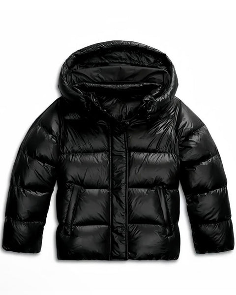 Chaqueta acolchada corta con capucha