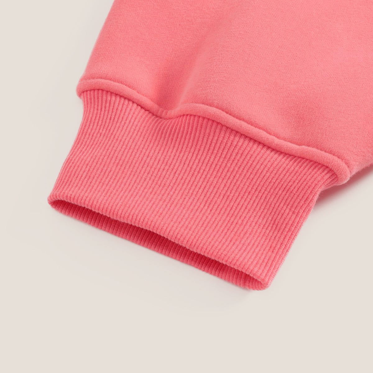 Conjunto de sudadera con capucha y pantalón baggy rosa