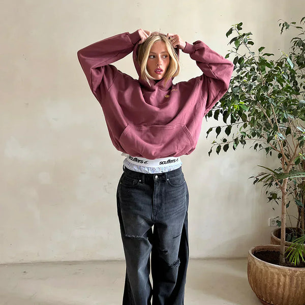 Sudadera con capucha estampada