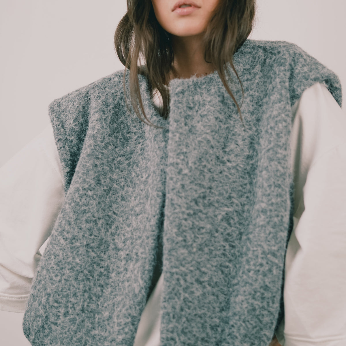 Chaleco Gris Sin Mangas