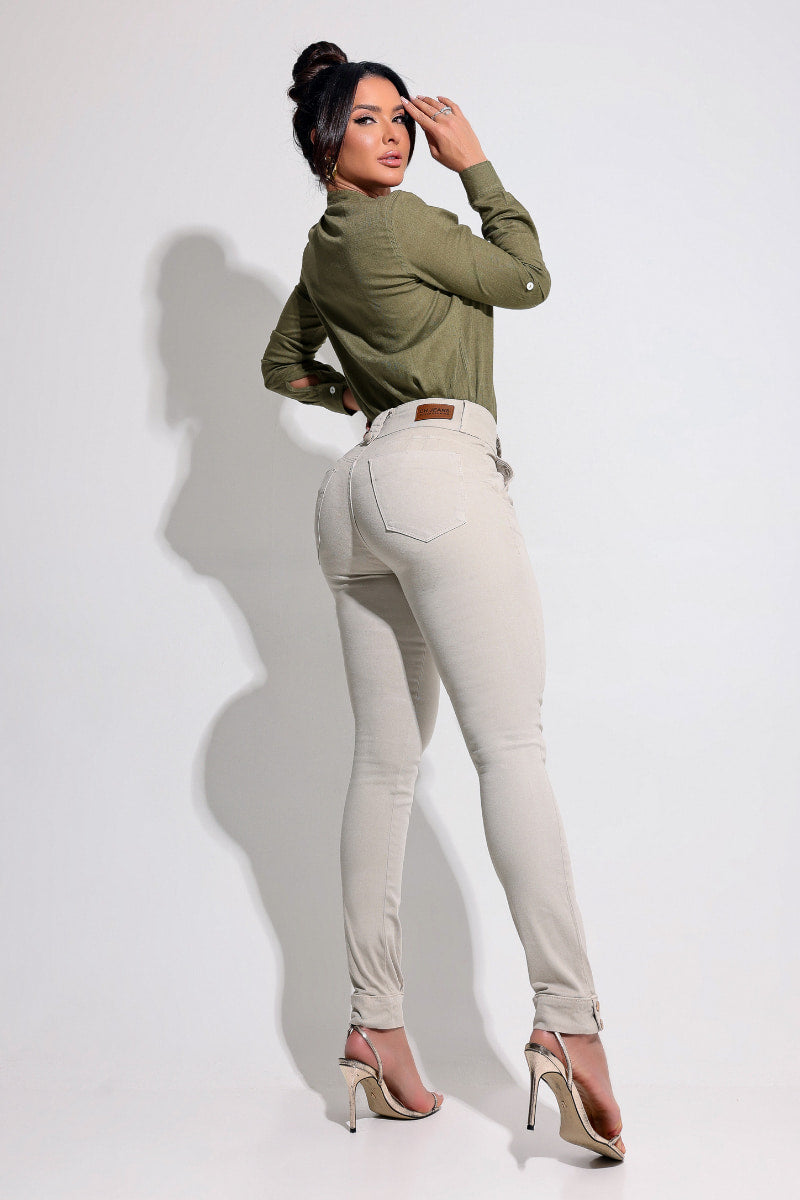 Pantalón Skinny de Talle Alto