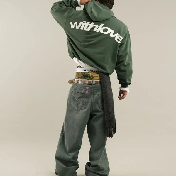 Sudadera con capucha estampada