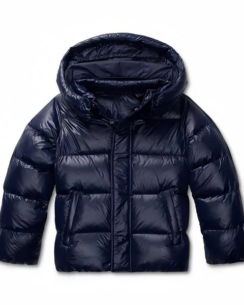 Chaqueta acolchada corta con capucha