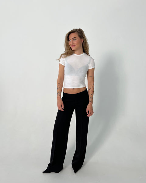 pantalón de sastre de tiro bajo