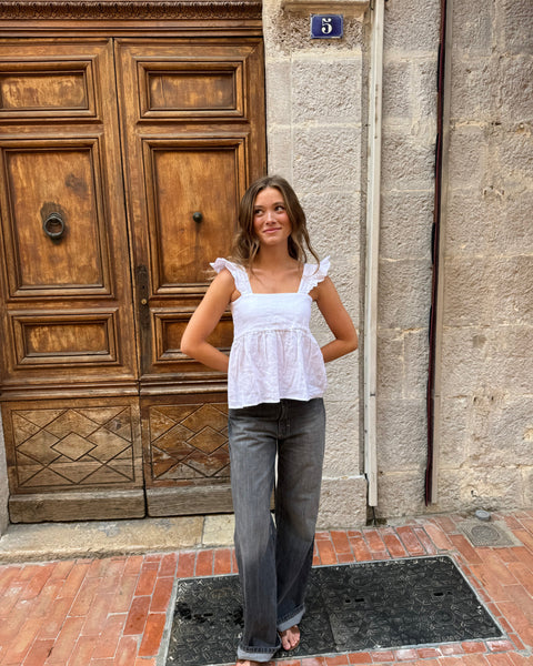 Vaquero recto de pierna amplia