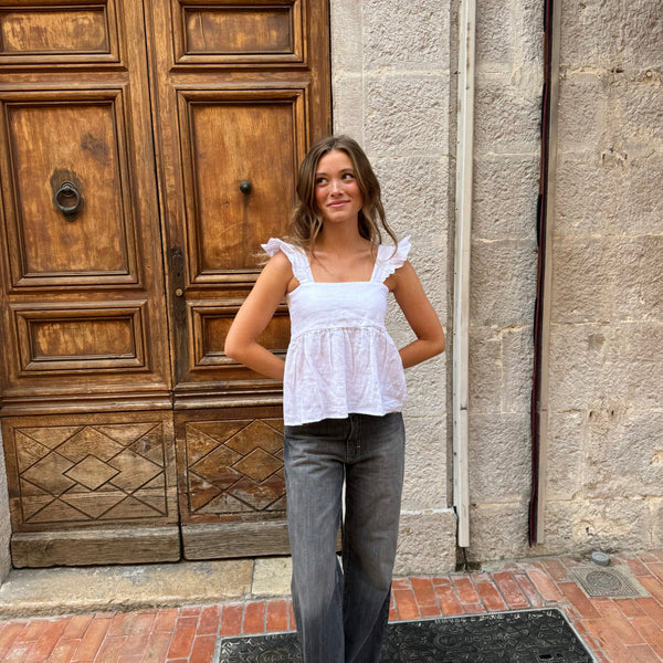 Vaquero recto de pierna amplia