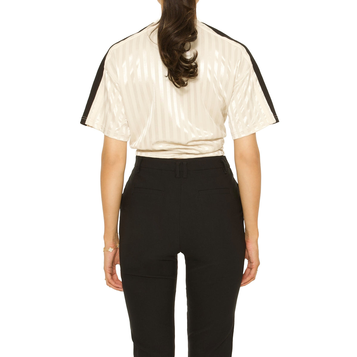 Pantalón capri ajustado de cintura alta