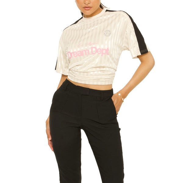 Pantalón capri ajustado de cintura alta